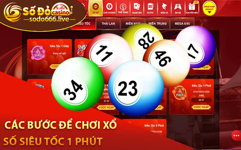 Xổ Số Siêu Tốc 1 Phút - Tiết Kiệm Thời Gian Và Thắng Lớn Các bước để chơi xổ số siêu tốc 1 phút