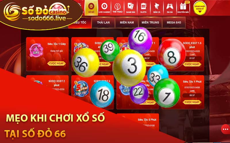 Xổ Số Siêu Tốc 1 Phút - Tiết Kiệm Thời Gian Và Thắng Lớn Mẹo khi chơi xổ số tại Số đỏ 66