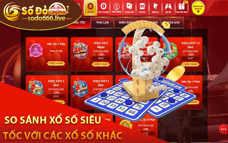 Xổ Số Siêu Tốc 1 Giây - Cách Chơi, Lợi Ích Và Những Thắc Mắc So sánh Xổ số siêu tốc với các xổ số khác